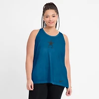 Women's Nike Navy Dallas Cowboys Glory Open-Back Crisscross Dri-FIT Tank Top