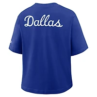 T-shirt Nike bleu marine Dallas Cowboys Rewind pour femme