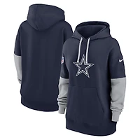Women's Nike Navy Dallas Cowboys Sideline Essential Hoodie