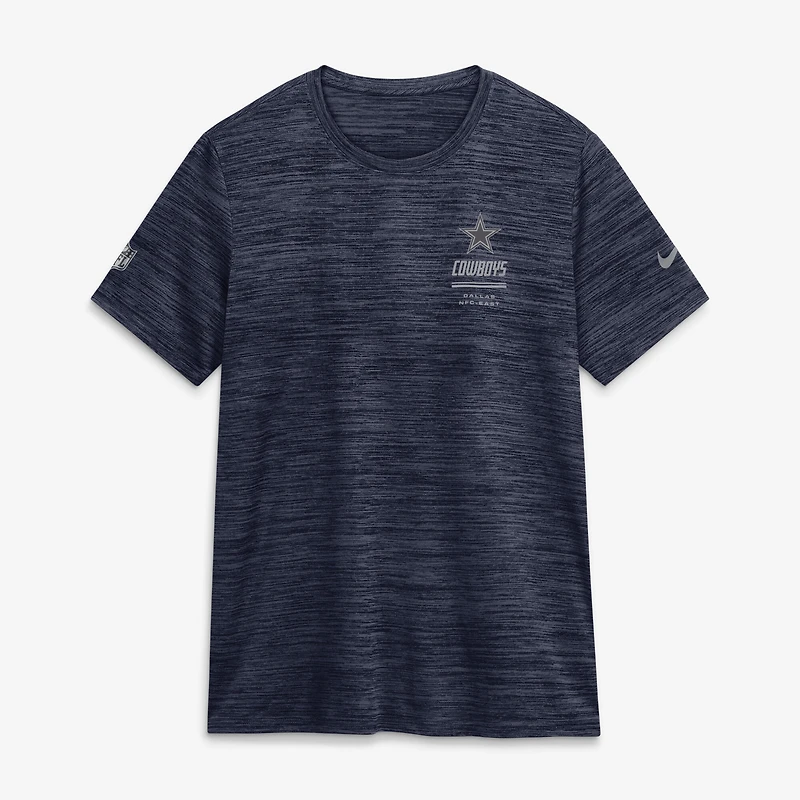 Women's Nike Navy Dallas Cowboys Sideline Velocity Dri-FIT T-Shirt