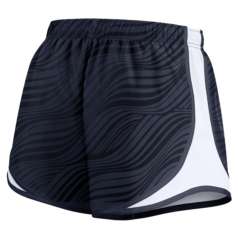 Short Nike Tempo Dri-FIT bleu marine pour femme des Cowboys de Dallas