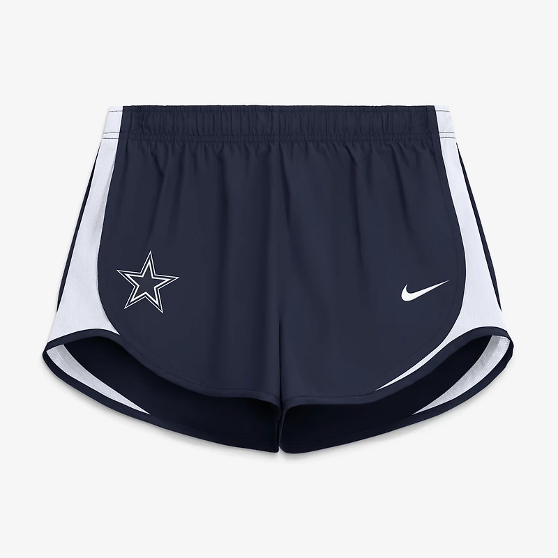 Women's Nike Navy Dallas Cowboys Tempo Mid-Rise Dri-FIT Shorts