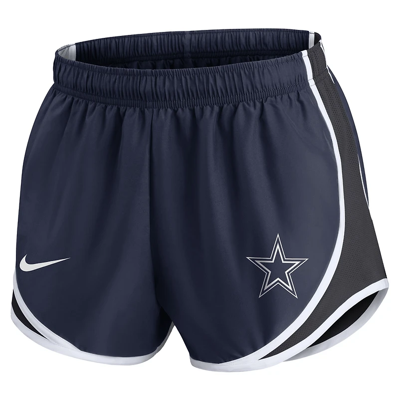 Women's Nike Navy Dallas Cowboys Tempo Shorts
