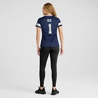 Maillot de match des Dallas Cowboys Nike numéro 1 Mom bleu marine pour femme
