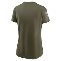 Women's Nike Olive Dallas Cowboys 2025 Salute to Service Sideline T-Shirt