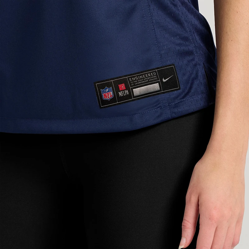 Maillot de match Nike Quinnen Williams bleu marine des Dallas Cowboys pour femmes