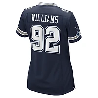 Women's Nike Quinnen Williams Navy Dallas Cowboys Team Game Jersey
