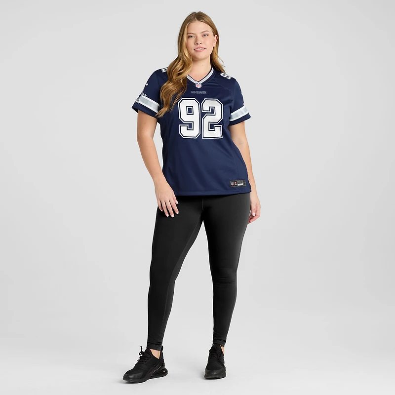 Women's Nike Quinnen Williams Navy Dallas Cowboys Team Game Jersey