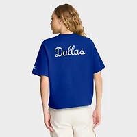 Women's Nike Royal Dallas Cowboys Rewind Pocket Boxy T-Shirt
