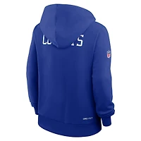 Women's Nike Royal Dallas Cowboys Throwback Sideline Standard Issue Dri-FIT Hoodie