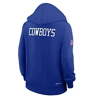 Women's Nike Royal Dallas Cowboys Throwback Sideline Standard Issue Dri-FIT Hoodie