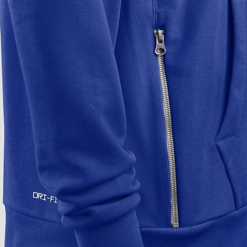 Women's Nike Royal Dallas Cowboys Throwback Sideline Standard Issue Dri-FIT Hoodie