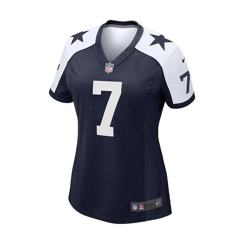 Maillot de match alternatif des Cowboys Dallas Nike Trevon Diggs pour femme, bleu marine