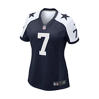 Maillot de match alternatif des Cowboys Dallas Nike Trevon Diggs pour femme, bleu marine