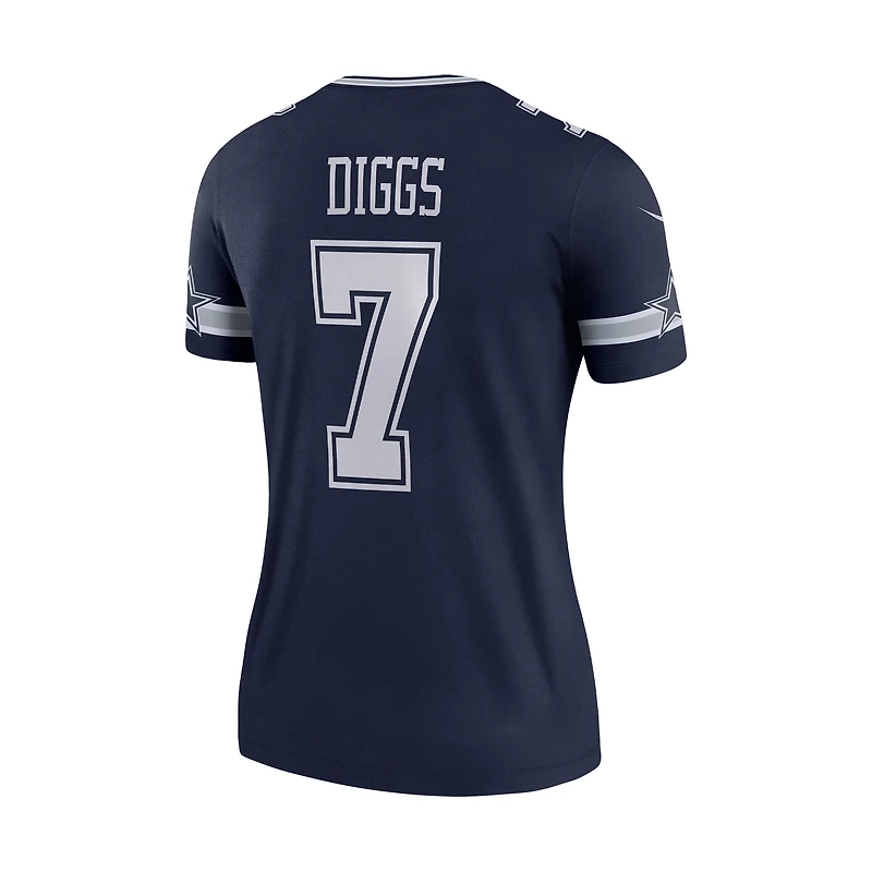 Haut Nike Trevon Diggs bleu marine pour femme, joueur légendaire des Cowboys de Dallas