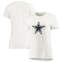 T-shirt essentiel à logo des Dallas Cowboys Nike pour femme, blanc