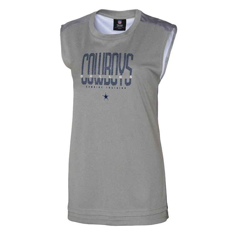 Débardeur gris Outerstuff pour femme, modèle Dallas Cowboys