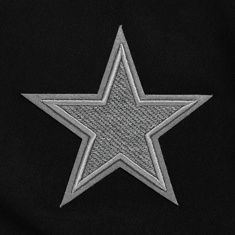 Women's Pro Standard Gray Dallas Cowboys Reverse French Terry Colorblock Full-Zip Hoodie