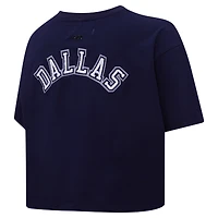 Women's Pro Standard Navy Dallas Cowboys Boxy Cropped T-Shirt