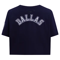 T-shirt court boxy Pro Standard pour femmes, bleu marine, Dallas Cowboys