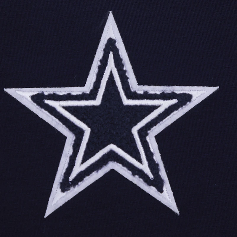 Women's Pro Standard Navy Dallas Cowboys Boxy Cropped T-Shirt