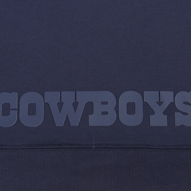 Sweat à capuche court imprimé de bijoux Dallas Cowboys Pro Standard pour femme, bleu marine