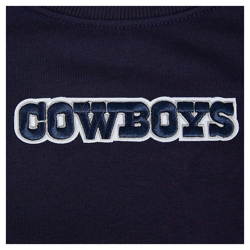 Women's Pro Standard  Navy Dallas Cowboys Wingspan Pullover Sweatshirt