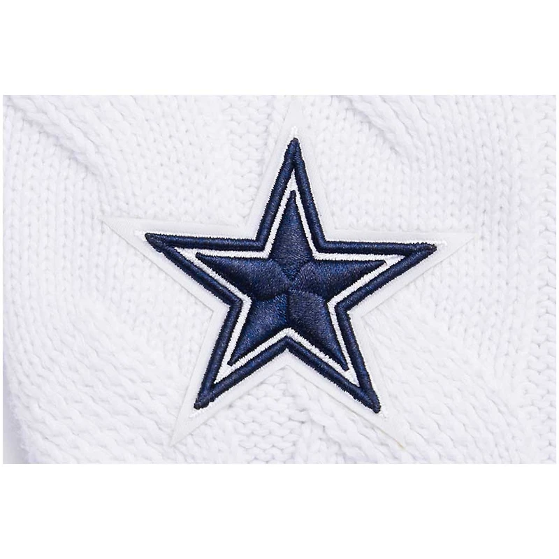 Pull à col en V Pro Standard pour femmes, blanc, Dallas Cowboys Prep