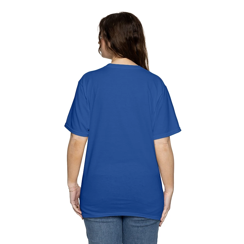 T-shirt pour femme avec bottes en cœur des pom-pom girls Cowboys de Dallas Royal
