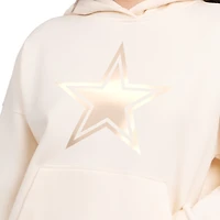 Sweat à capuche de voyage décontracté Dallas Cowboys Pastels, crème Starter Cream pour femme