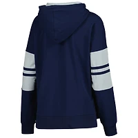 T-shirt à capuche manches longues Starter Navy Dallas Cowboys Bump And Run pour femmes
