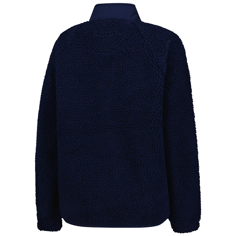 Women's Starter Navy Dallas Cowboys On the Ball Sherpa Jacket