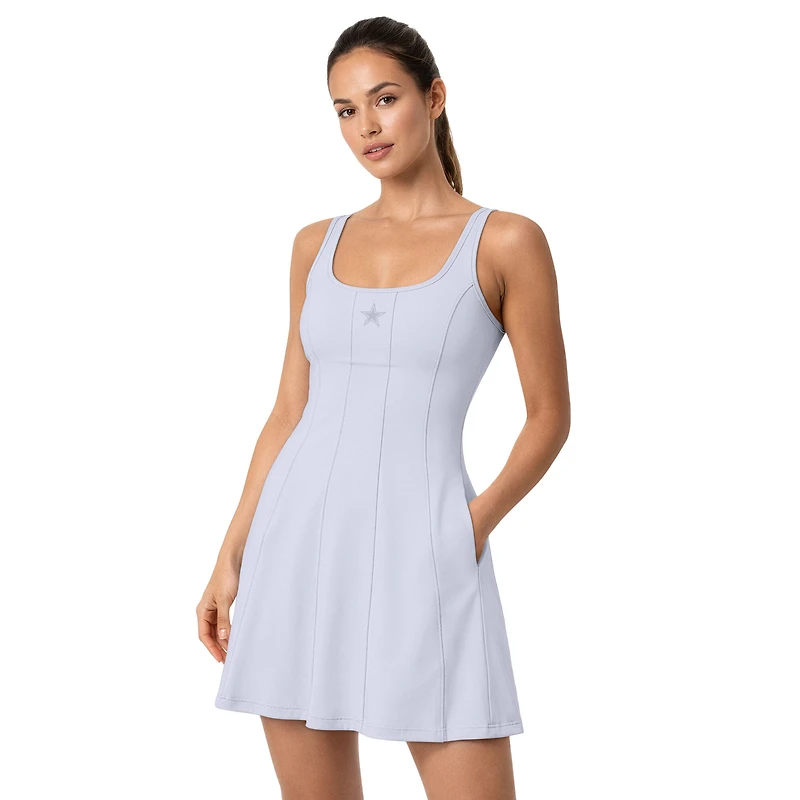 Robe Starter pour femme, bleu pastel, Dallas Cowboys Pastels
