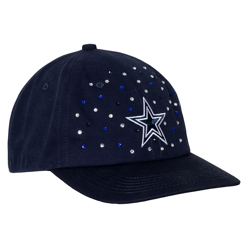 Women's The Wild Collective Navy Dallas Cowboys Jeweled Adjustable Hat