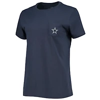 T-shirt Vineyard Vines pour femmes, bleu marine, Dallas Cowboys, chaque jour devrait ressentir ce bien