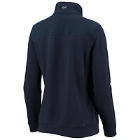 Women's Vineyard Vines Navy Dallas Cowboys Shep Shirt Quarter-Zip Sweatshirt