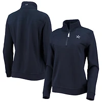 Women's Vineyard Vines Navy Dallas Cowboys Shep Shirt Quarter-Zip Sweatshirt
