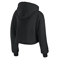 Sweat à capuche court noir Dallas Cowboys Prime pour femme WEAR by Erin Andrews