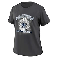 Women's WEAR by Erin Andrews Charcoal Dallas Cowboys Boyfriend T-Shirt