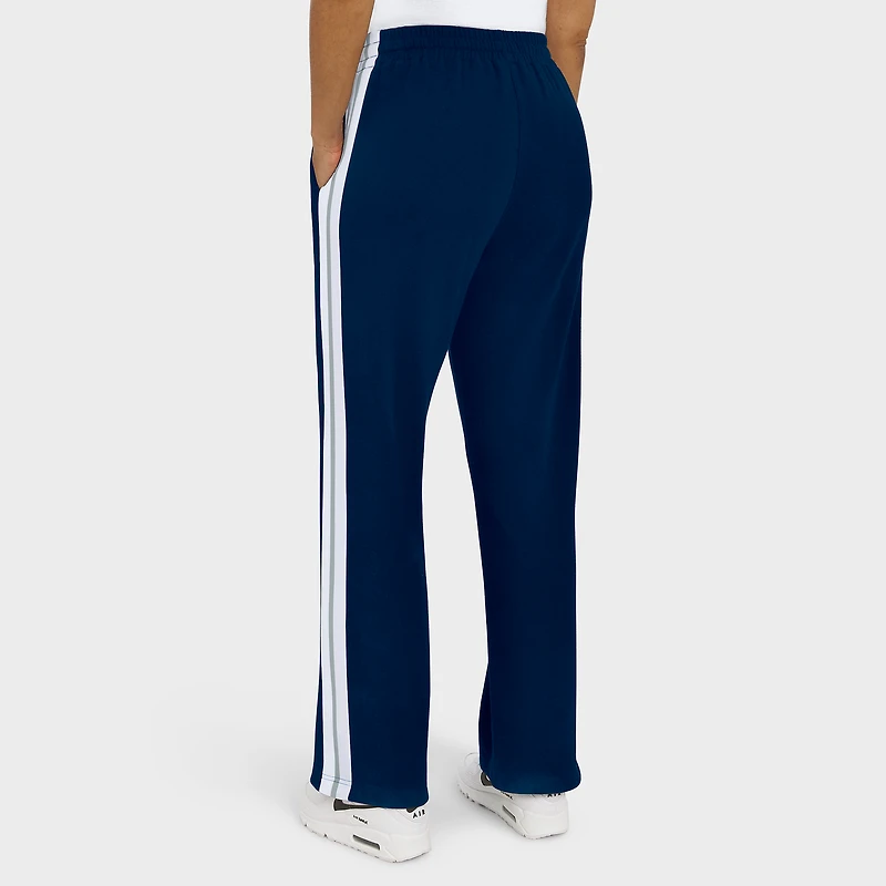 Women's WEAR by Erin Andrews Navy Dallas Cowboys Color-Block Straight Leg Pants