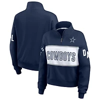 Veste zippée quart de tour bleu marine Dallas Cowboys WEAR by Erin Andrews pour femme