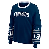 Women's WEAR by Erin Andrews  Navy Dallas Cowboys Sport Long-Sleeve T-Shirt