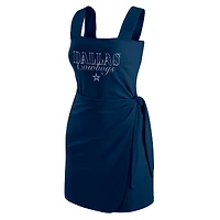 Women's WEAR by Erin Andrews  Navy Dallas Cowboys Wrap Dress