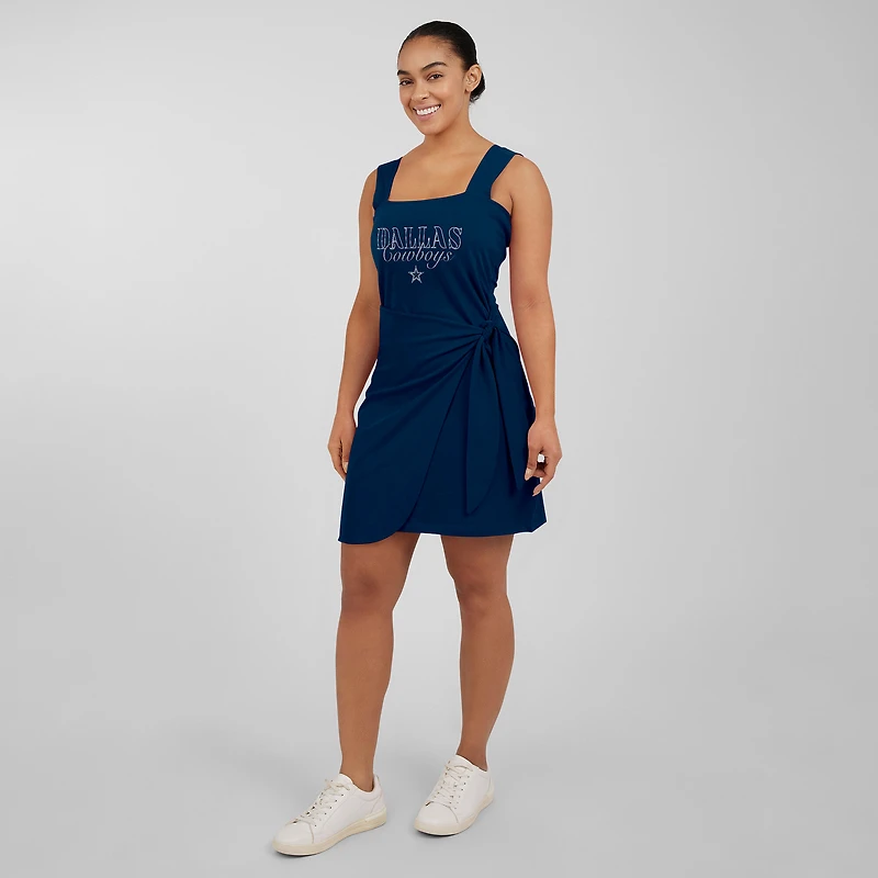 Women's WEAR by Erin Andrews  Navy Dallas Cowboys Wrap Dress