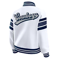 Veste polaire blanche à boutons-pression pour femme WEAR by Erin Andrews des Cowboys de Dallas