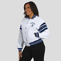 Veste polaire blanche à boutons-pression pour femme WEAR by Erin Andrews des Cowboys de Dallas