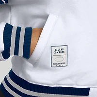 Veste polaire blanche à boutons-pression pour femme WEAR by Erin Andrews des Cowboys de Dallas