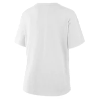 T-shirt blanc pour femme avec nœud et bottes Coquette des Cowboys de Dallas