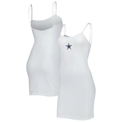 Robe de sport blanche sans manches Dallas Cowboys pour femme