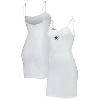 Robe de sport blanche sans manches Dallas Cowboys pour femme